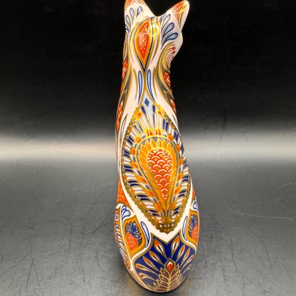 Royal Crown Derby paperweight "Siamese Cat". Silver stopper. Excellent condition - Picture 5 of 10